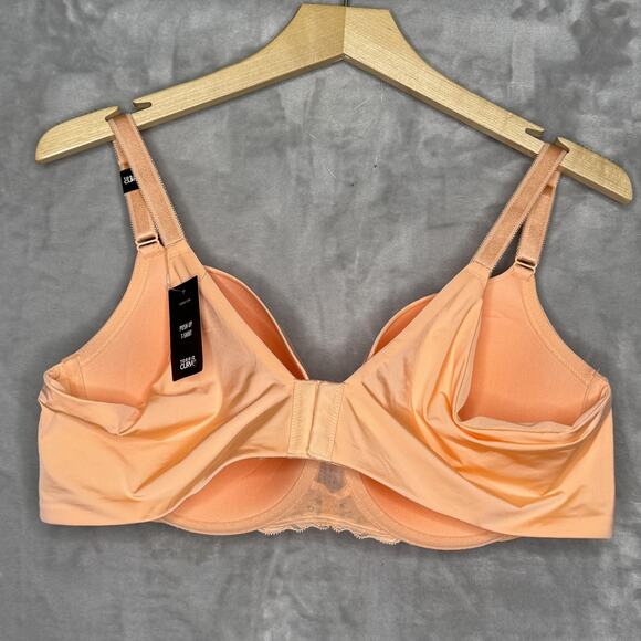 Torrid Curve Bra Womens 42C Peach 360 Back Smoothing Push-Up T-Shirt NEW - Picture 2 of 8